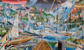 Waves (diptych) by Anneke Wilbrink