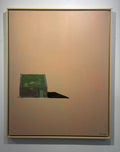 Green Roof On Pink by Rachael Smith