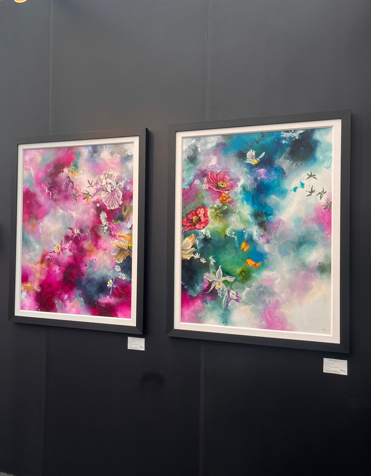 Original Opal I & Opal II Diptych by Katy Jade Dobson