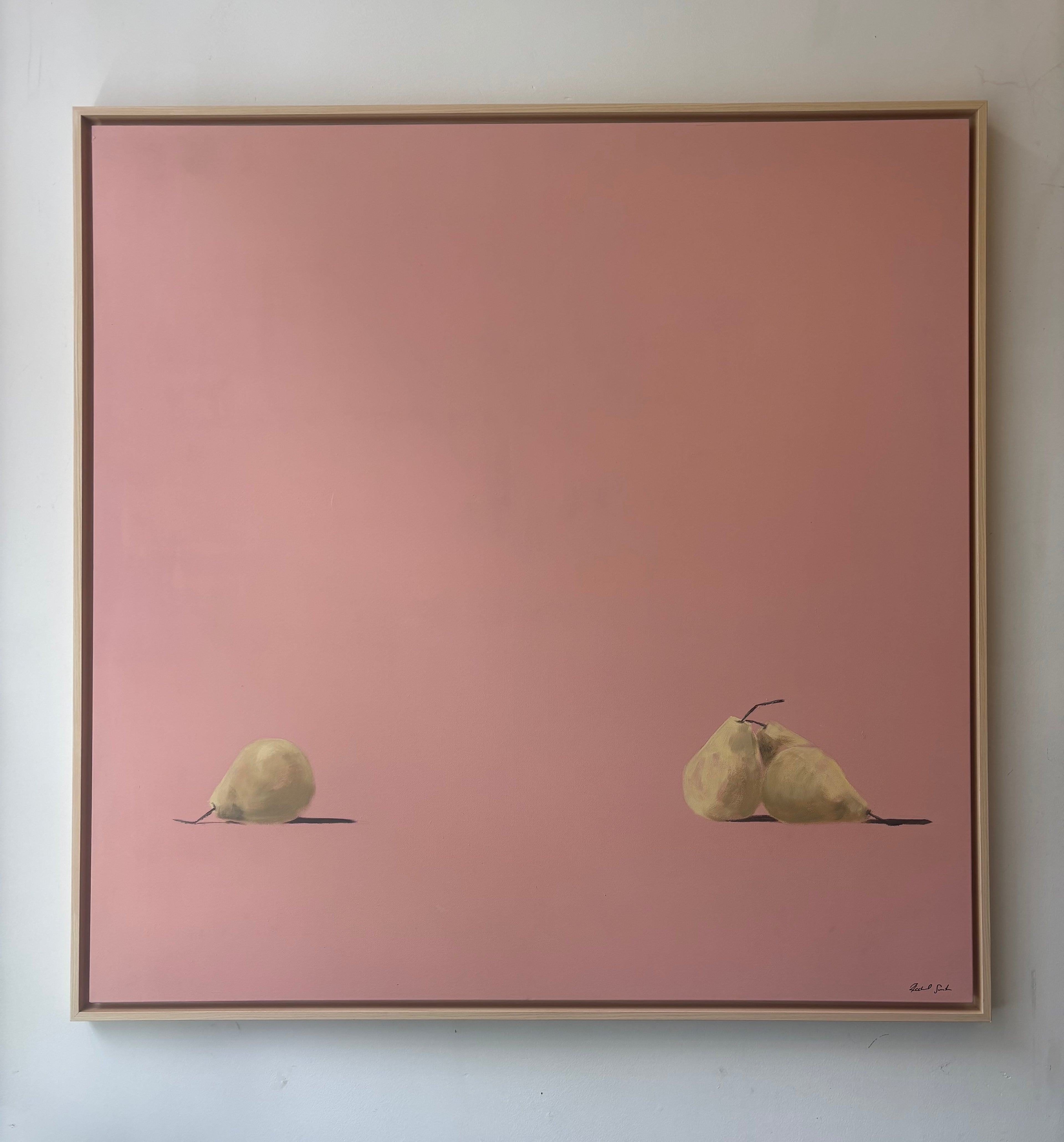 Pears On Pink by Rachael Smith