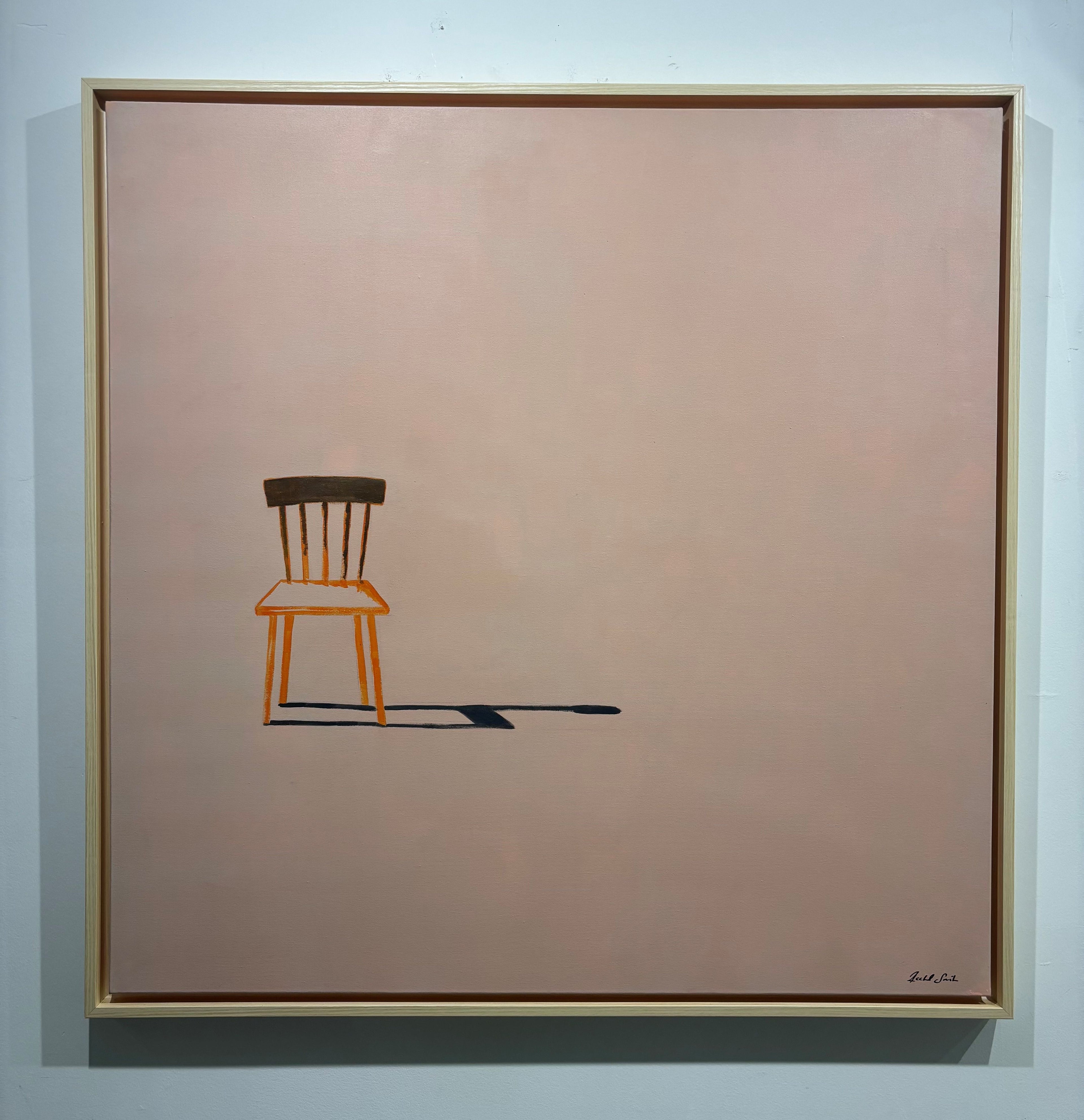 Single Chair On Pink by Rachael Smith
