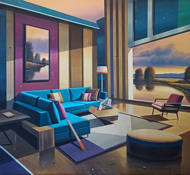 Interior With Landscape