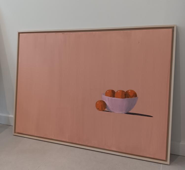 Oranges On Pink