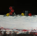 Oyster Shells with Lemons and Pink Ladies by Rebekah Mooney